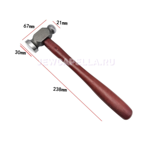Молоток стальной для чеканки S-395 боек 21х238 мм