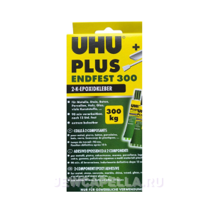 Клей универсальный эпоксидный UHU PLUS ENDFEST 300 90 минут (163 г)